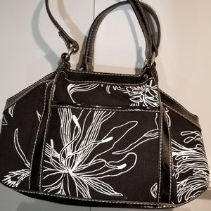 Liz Claiborne Black with white flower bag